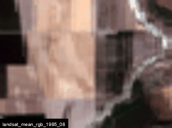 Landsat time lapse animation showing historical irrigation