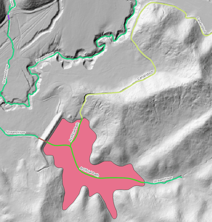 Detected culverts from imagery